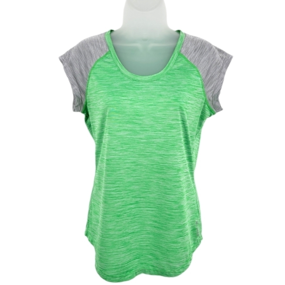 Reebok Scoop Neck Cap Sleeve Athletic Top Size S